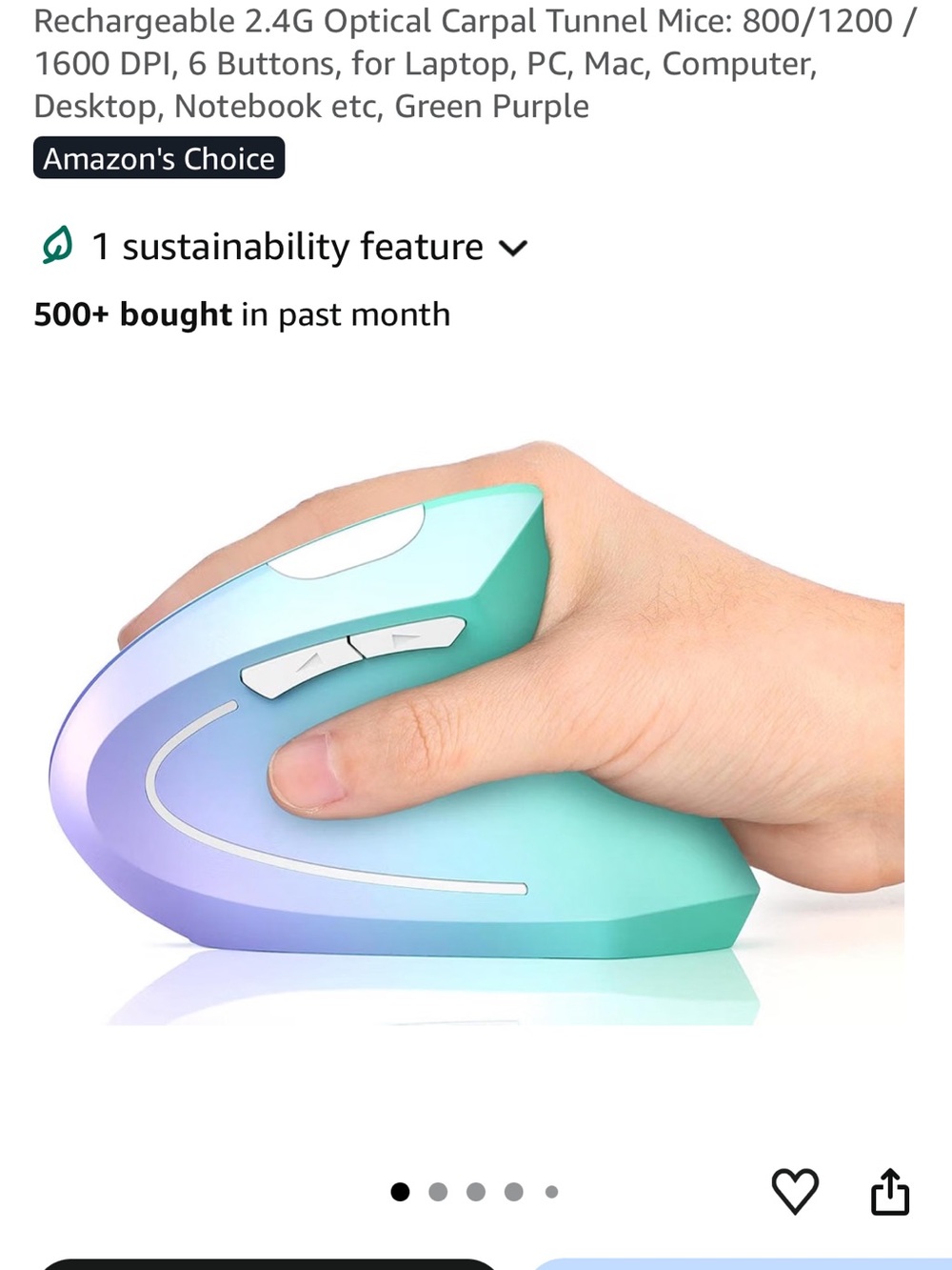 Brand new Ergonomic Vertical Wireless Mouse